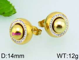 Stainless Steel Stone&Crystal Earring
