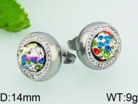 Stainless Steel Stone&Crystal Earring