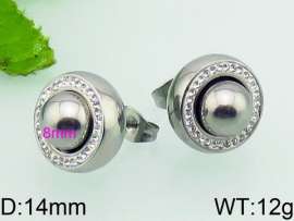 Stainless Steel Stone&Crystal Earring