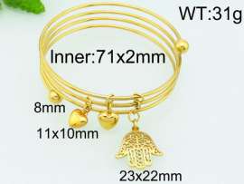 Stainless Steel Gold-plating Bangle