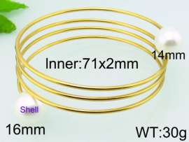 Stainless Steel Gold-plating Bangle