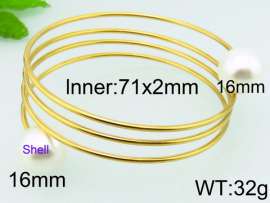 Stainless Steel Gold-plating Bangle