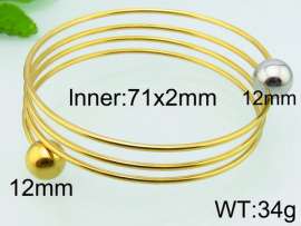 Stainless Steel Gold-plating Bangle