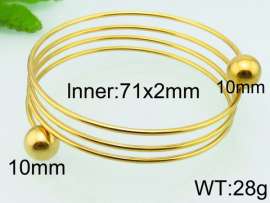 Stainless Steel Gold-plating Bangle