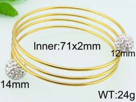 Stainless Steel Gold-plating Bangle