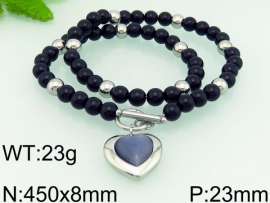 Stainless Steel Stone Necklace