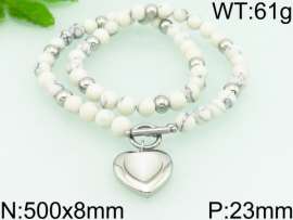 Stainless Steel Stone Necklace