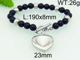Stainless Steel Stone Bracelet