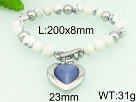 Stainless Steel Stone Bracelet
