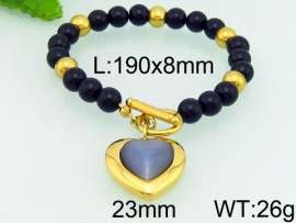Stainless Steel Stone Bracelet