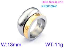 Stainless Steel Gold-plating Ring