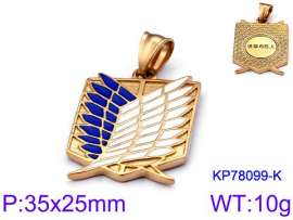 Stainless Steel Gold-plating Pendant