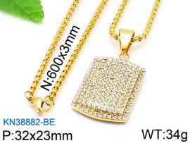 Stainless Steel Stone Necklace