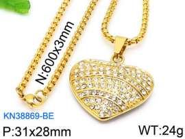 Stainless Steel Stone Necklace