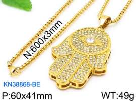 Stainless Steel Stone Necklace