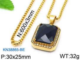 Stainless Steel Stone Necklace