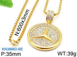 Stainless Steel Stone Necklace