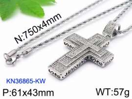 Stainless Steel Stone Necklace
