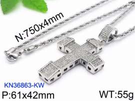 Stainless Steel Stone Necklace
