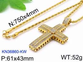 Stainless Steel Stone Necklace