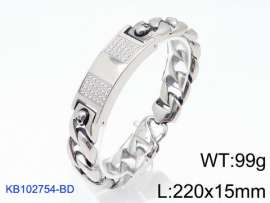 Stainless Steel Stone Bracelet