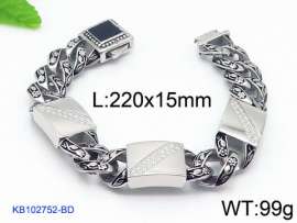 Stainless Steel Stone Bracelet