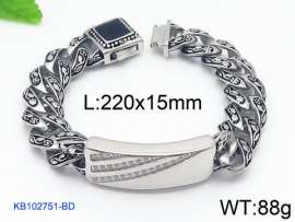 Stainless Steel Stone Bracelet