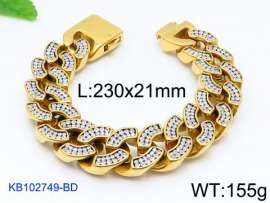 Stainless Steel Stone Bracelet