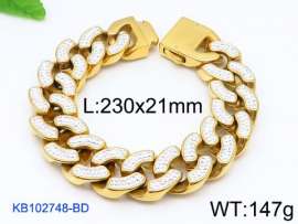 Stainless Steel Stone Bracelet