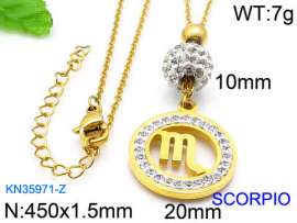 Stainless Steel Stone Necklace
