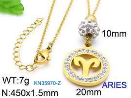 Stainless Steel Stone Necklace