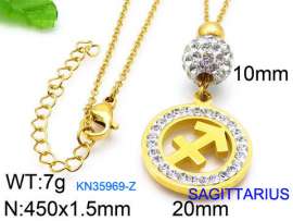 Stainless Steel Stone Necklace