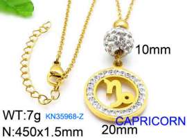 Stainless Steel Stone Necklace