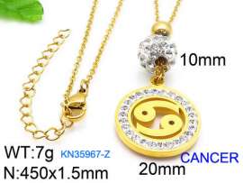 Stainless Steel Stone Necklace