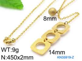 SS Gold-Plating Necklace
