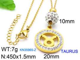Stainless Steel Stone Necklace