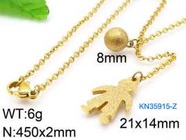 SS Gold-Plating Necklace