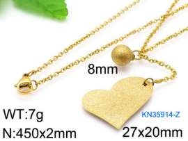 SS Gold-Plating Necklace