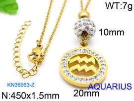 Stainless Steel Stone Necklace