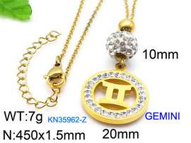 Stainless Steel Stone Necklace