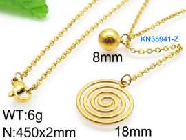 SS Gold-Plating Necklace
