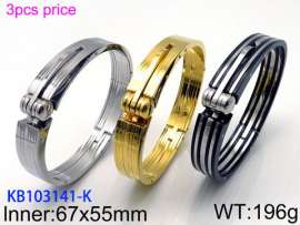 Stainless Steel Black-plating Bangle