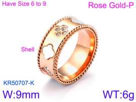 Stainless Steel Stone&Crystal Ring