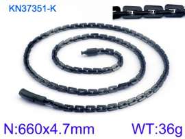 Stainless Steel Black-plating Necklace