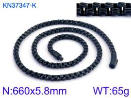 Stainless Steel Black-plating Necklace