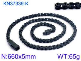 Stainless Steel Black-plating Necklace
