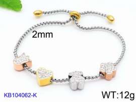 Stainless Steel Stone Bracelet