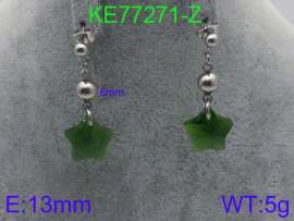 Stainless Steel Stone&Crystal Earring