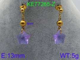 Stainless Steel Stone&Crystal Earring