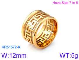 Stainless Steel Gold-plating Ring